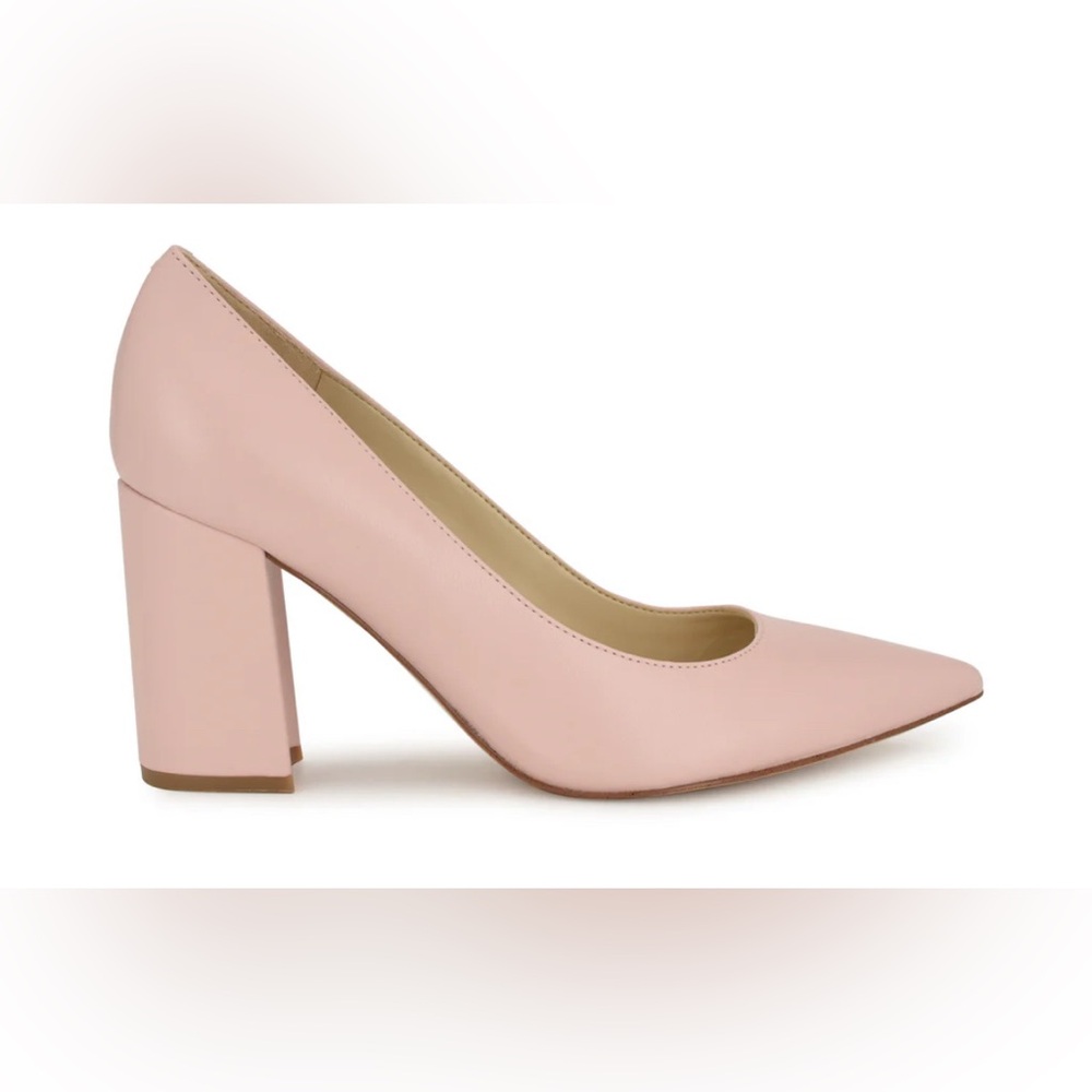 Nude Block Heel Pumps, Nine West Cara Pumps